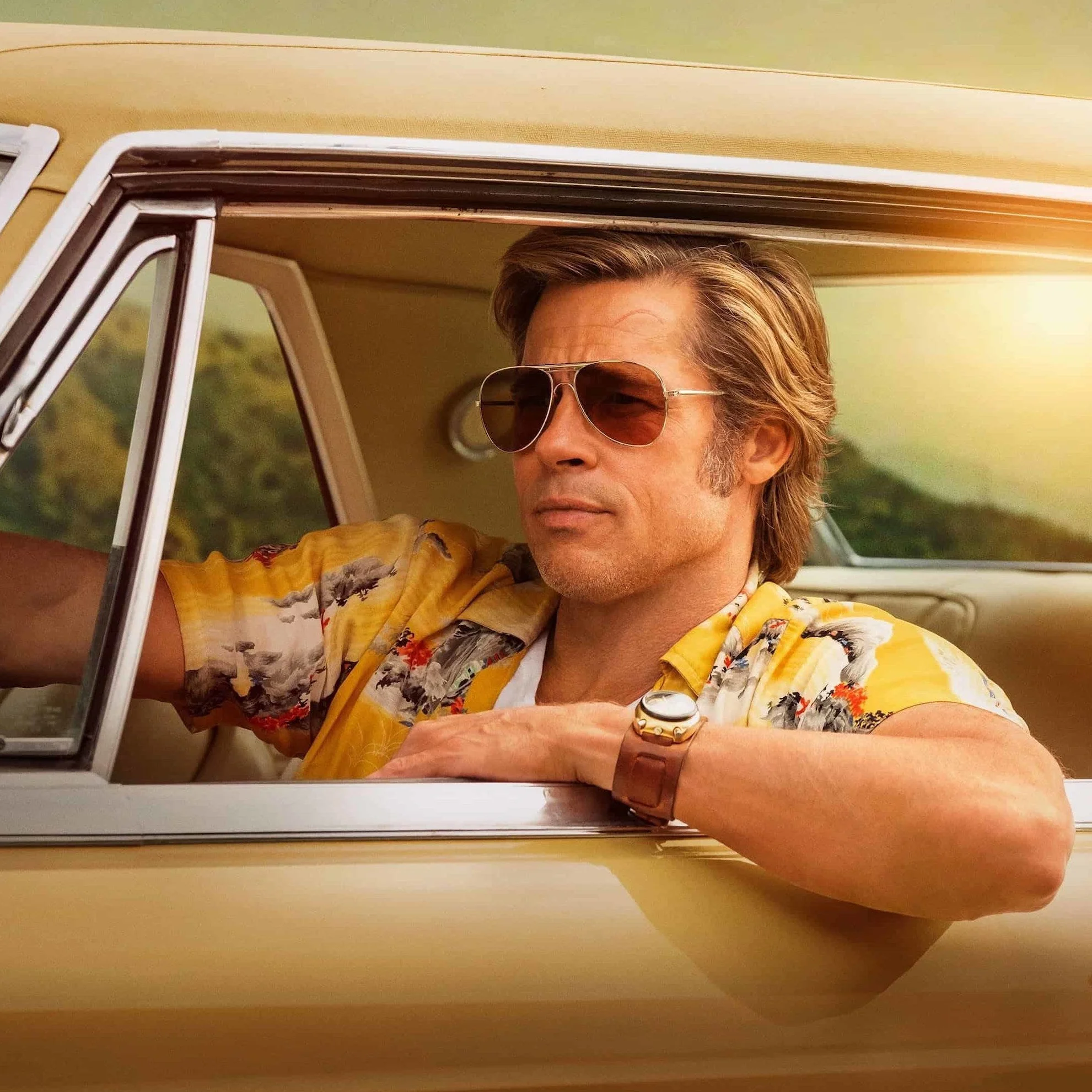Brad Pitt & Tsuno elokuvassa Once Upon a Time in Hollywood. (Sony Pictures)