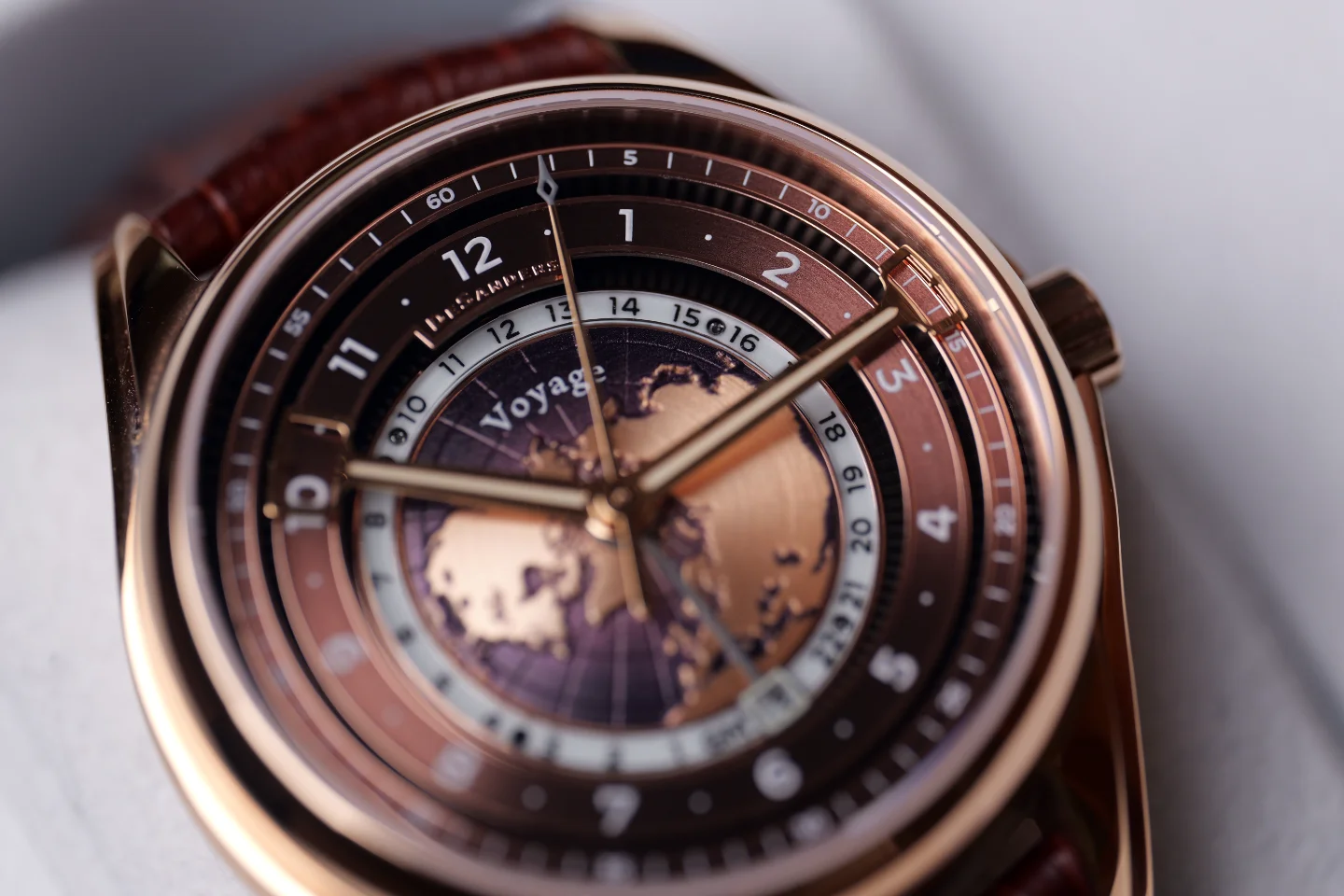 DeSanders Horologie Rose Gold & Rootbeer